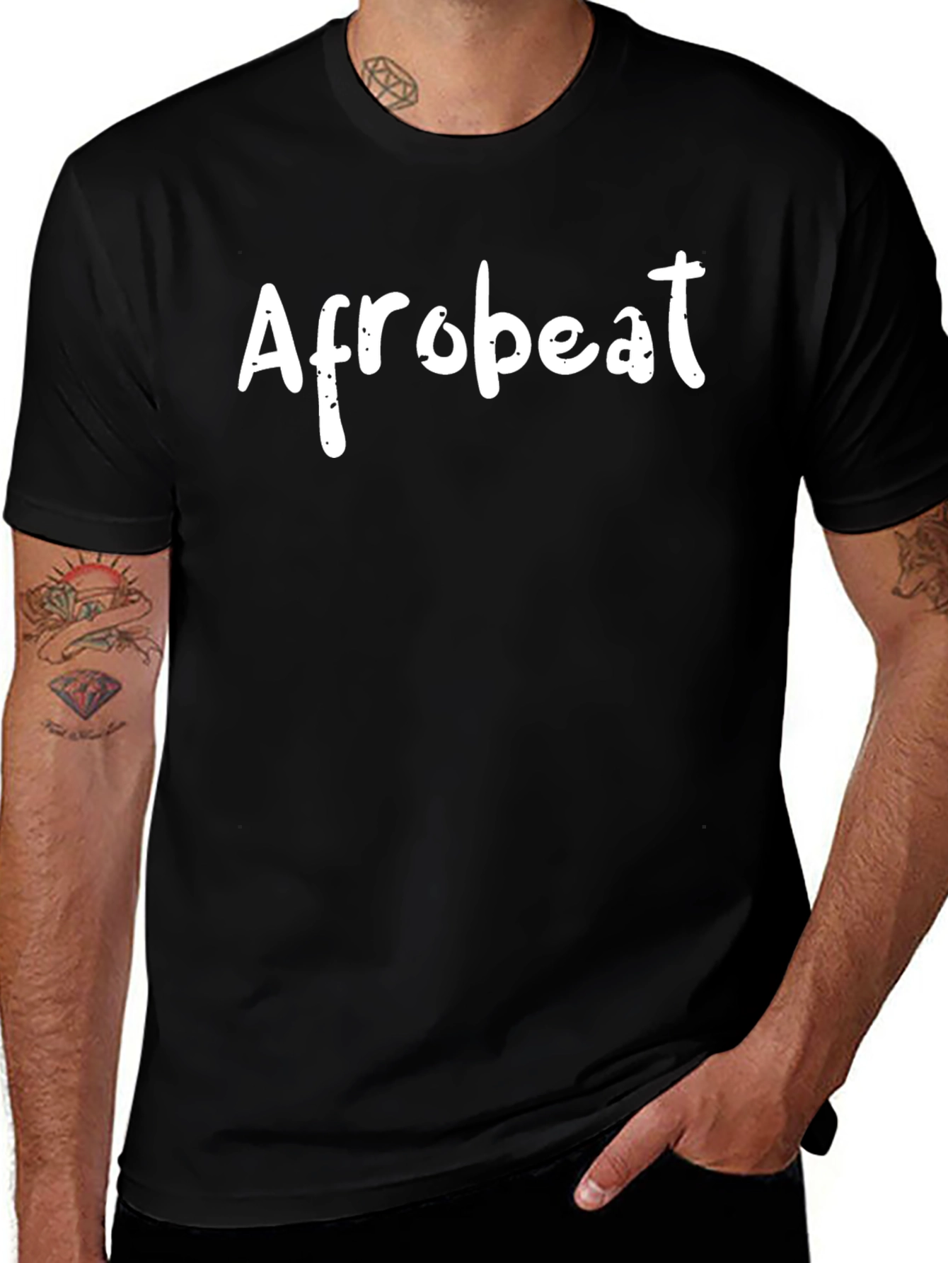 Afrobeat Graphic Tee - Stylish Black T-Shirt