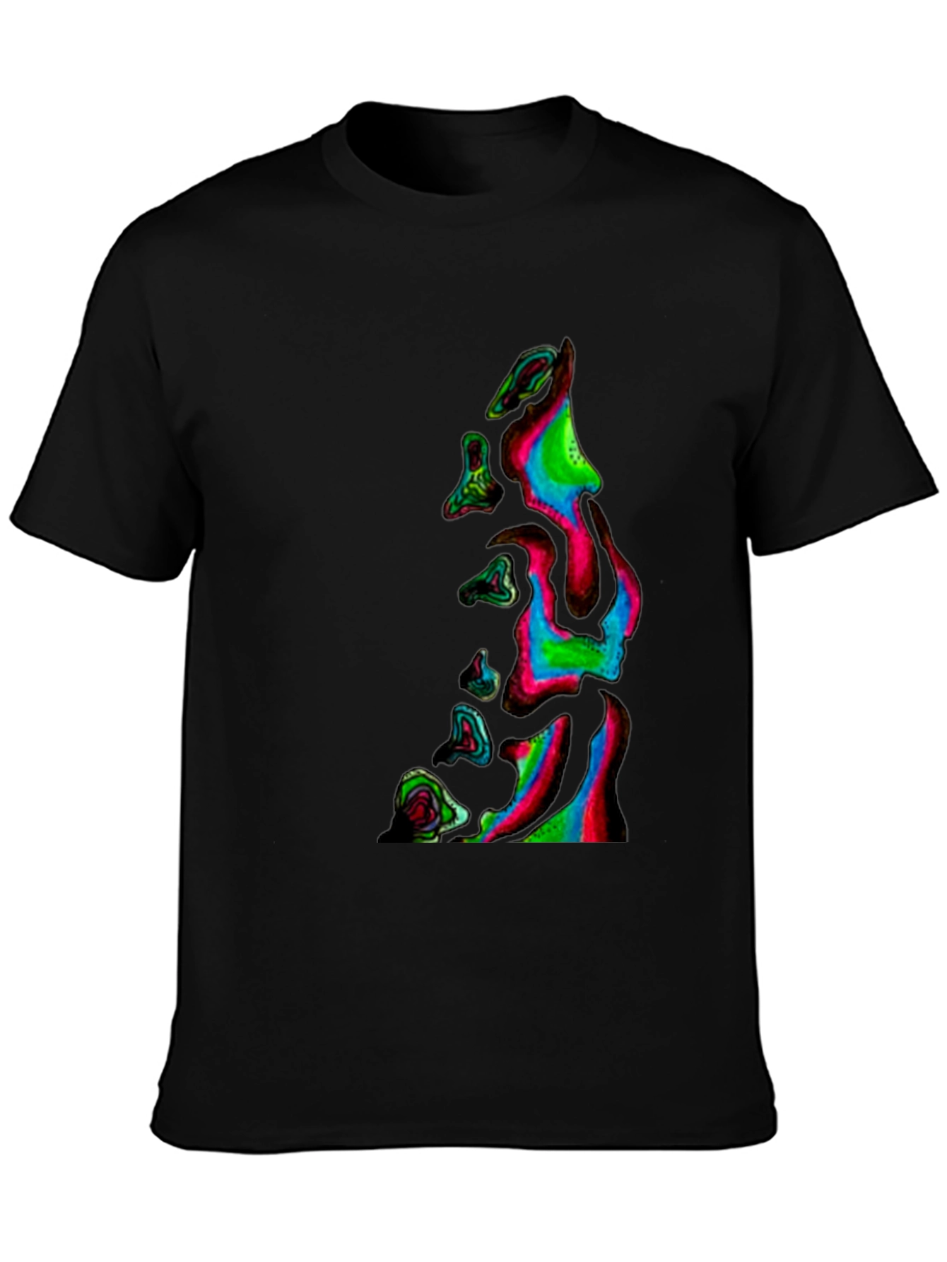 Abstract Neon Dripping T-Shirt