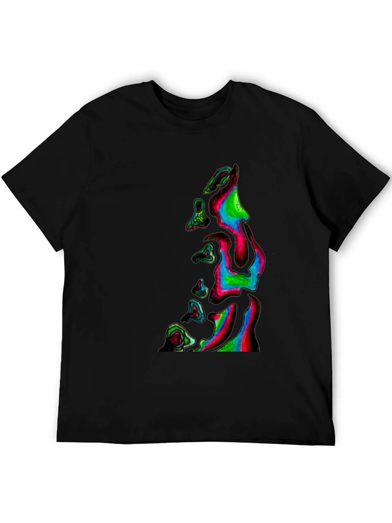 Abstract Neon Dripping T-Shirt