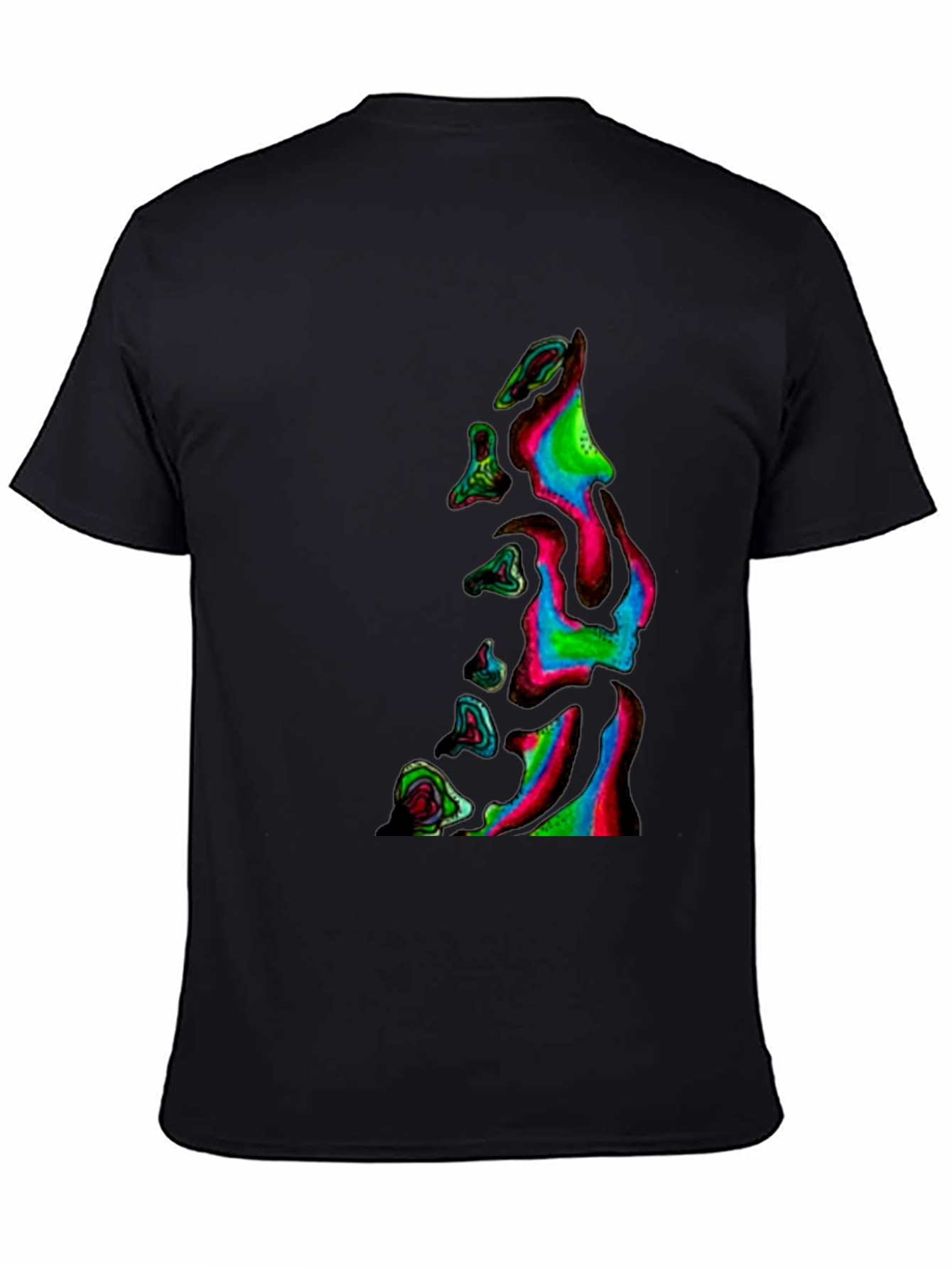 Abstract Neon Dripping T-Shirt