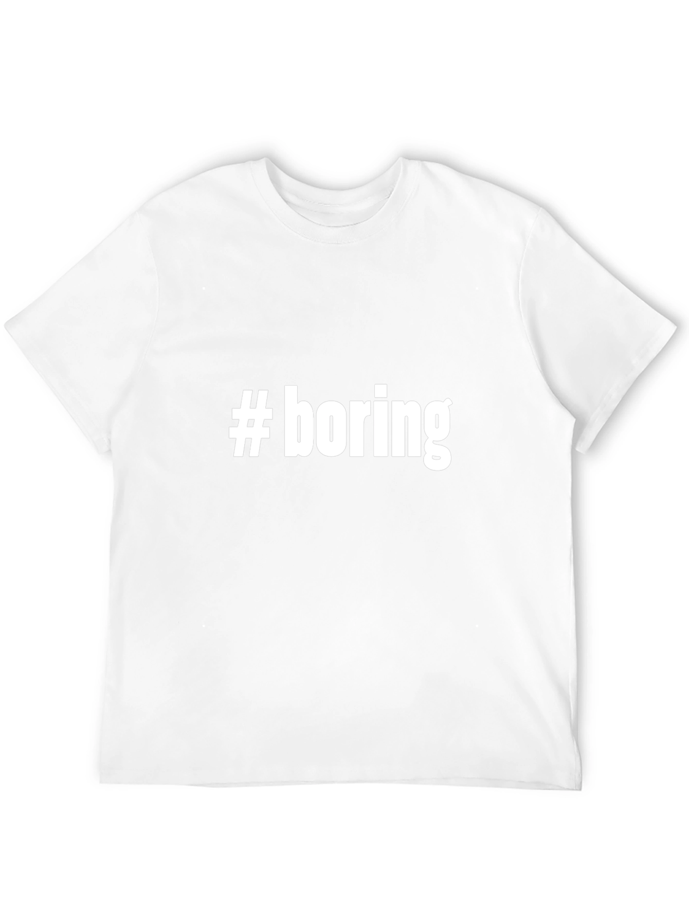 #boring Graphic T-Shirt - Unisex Black Tee