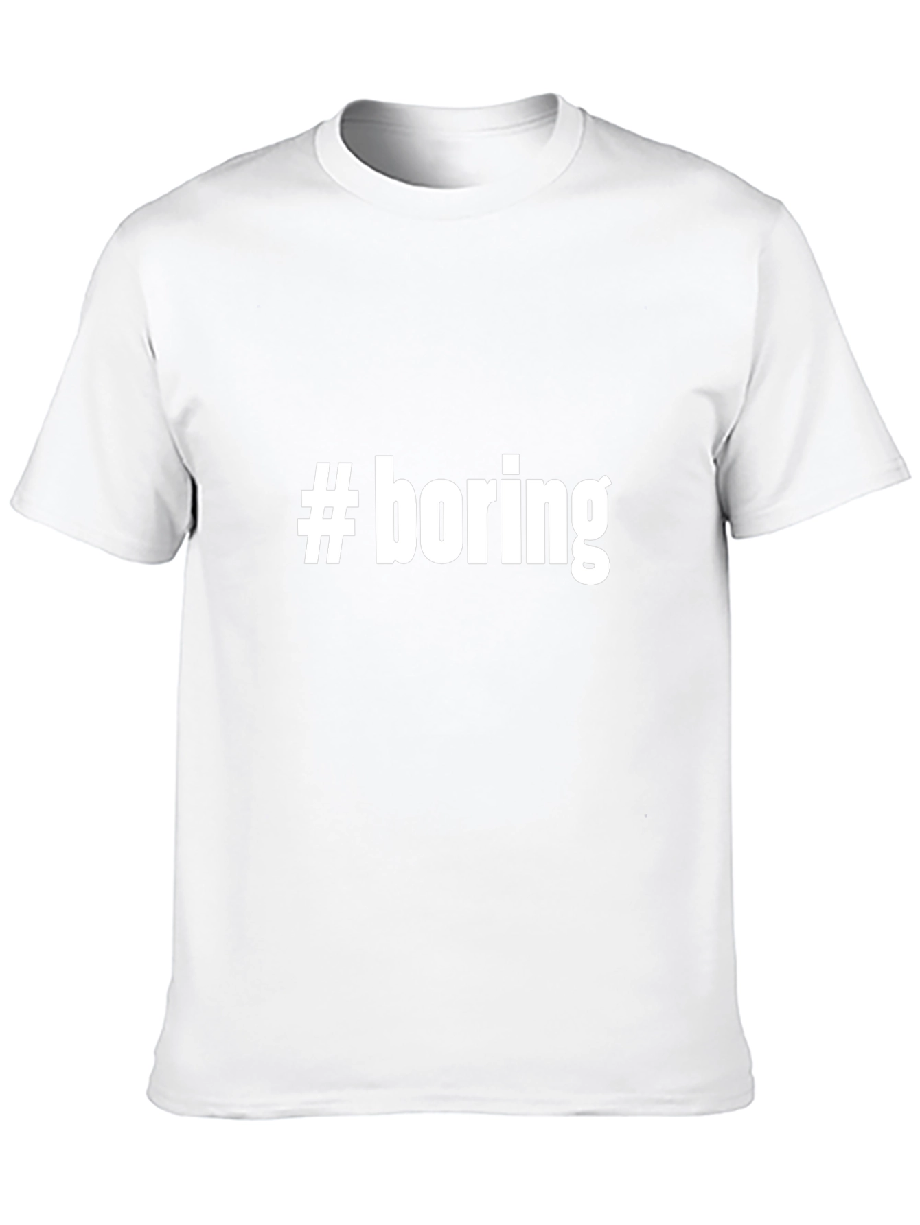 #boring Graphic T-Shirt - Unisex Black Tee