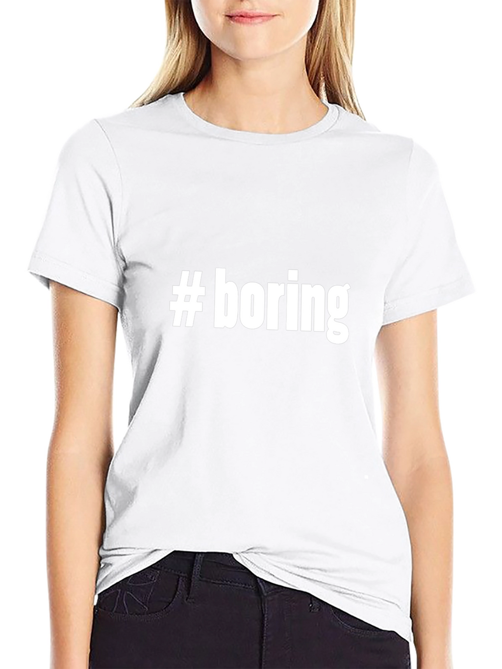#boring Graphic T-Shirt - Unisex Black Tee
