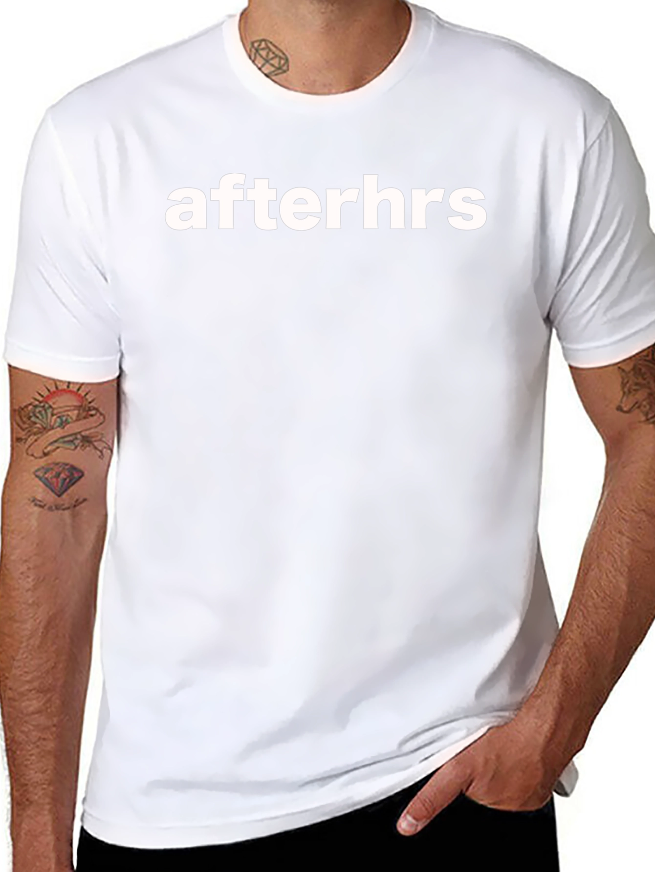 Afterhrs Graphic Tee - Stylish Black T-Shirt