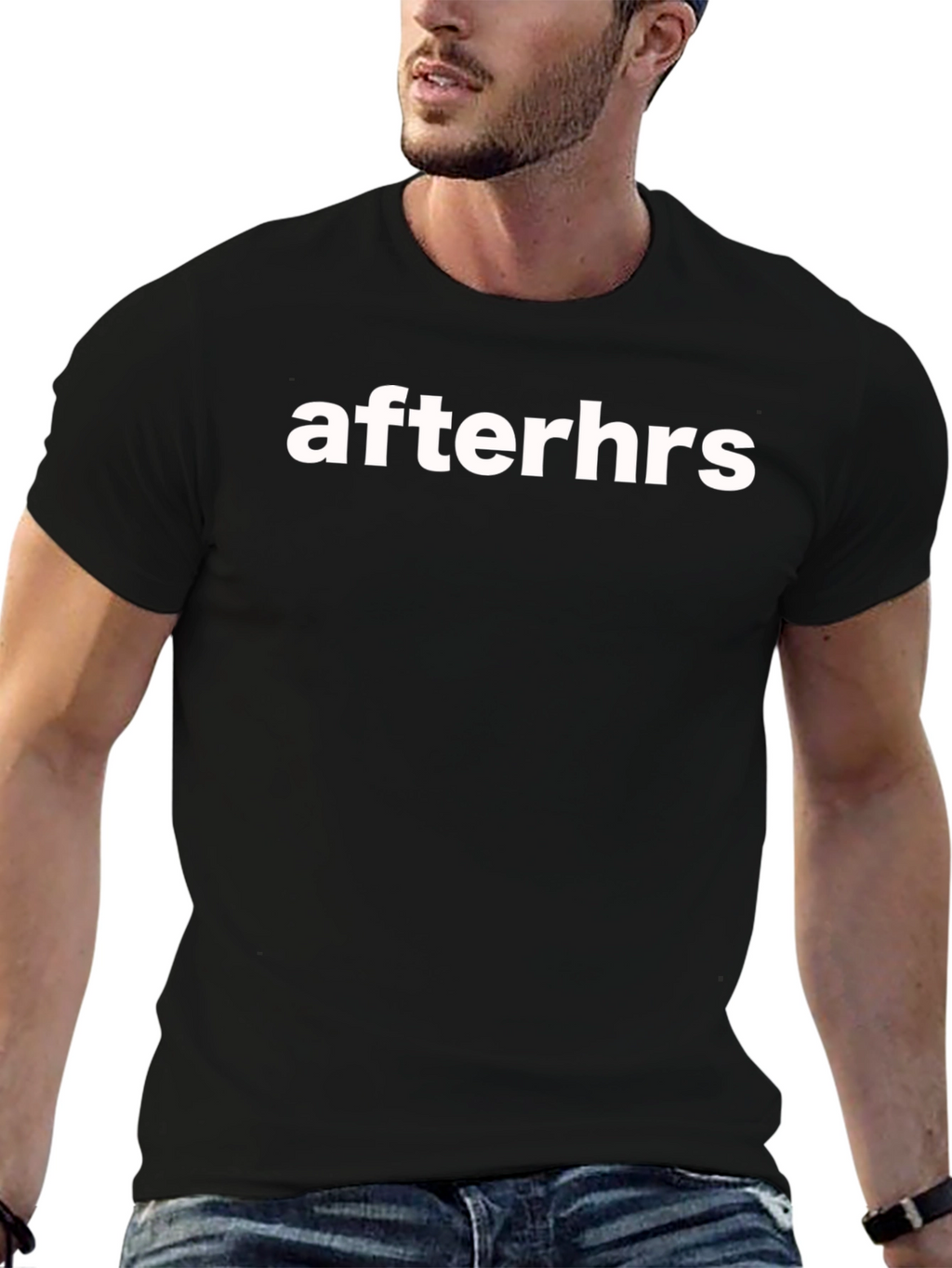 Afterhrs Graphic Tee - Stylish Black T-Shirt