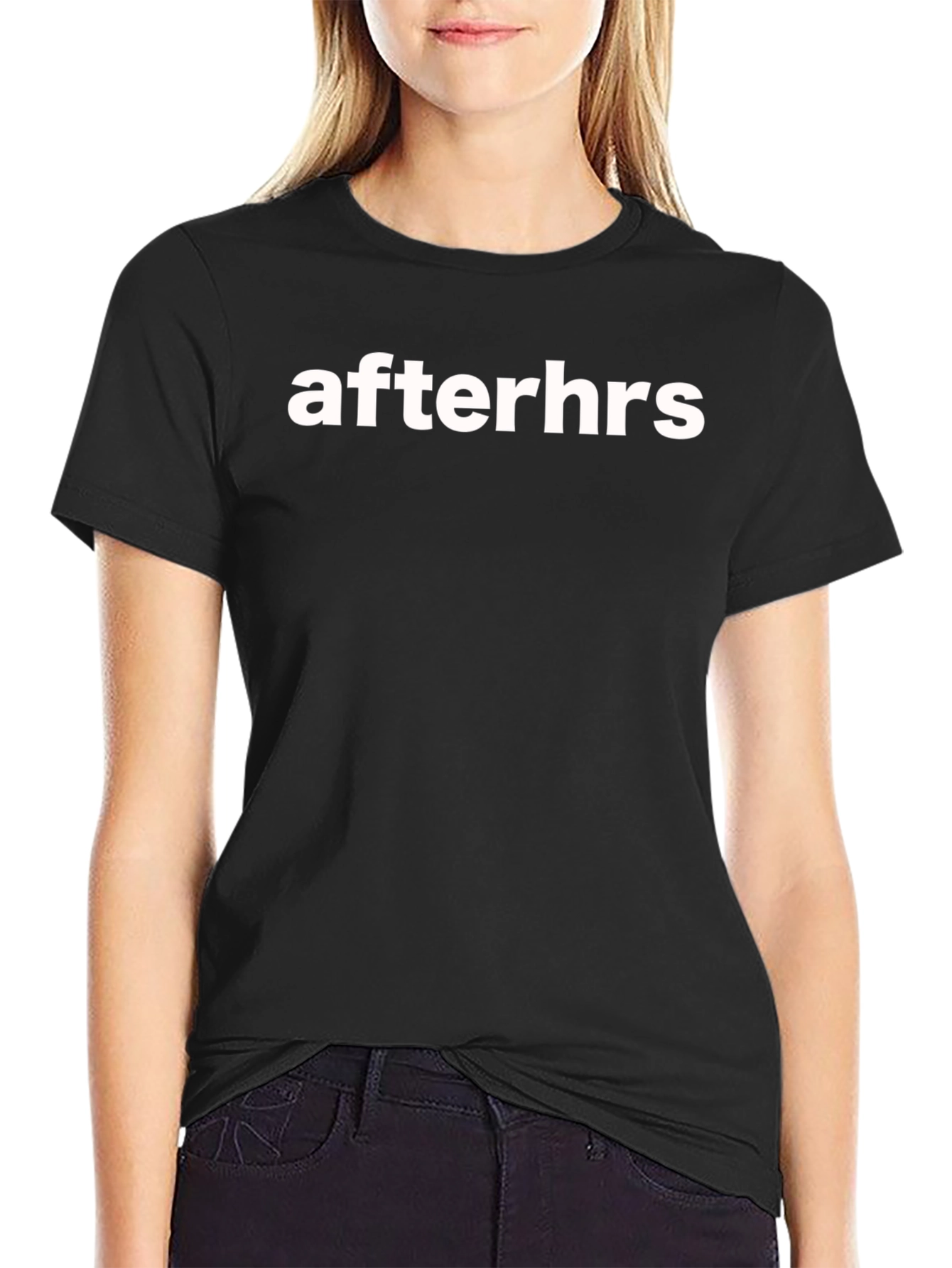 Afterhrs Graphic Tee - Stylish Black T-Shirt