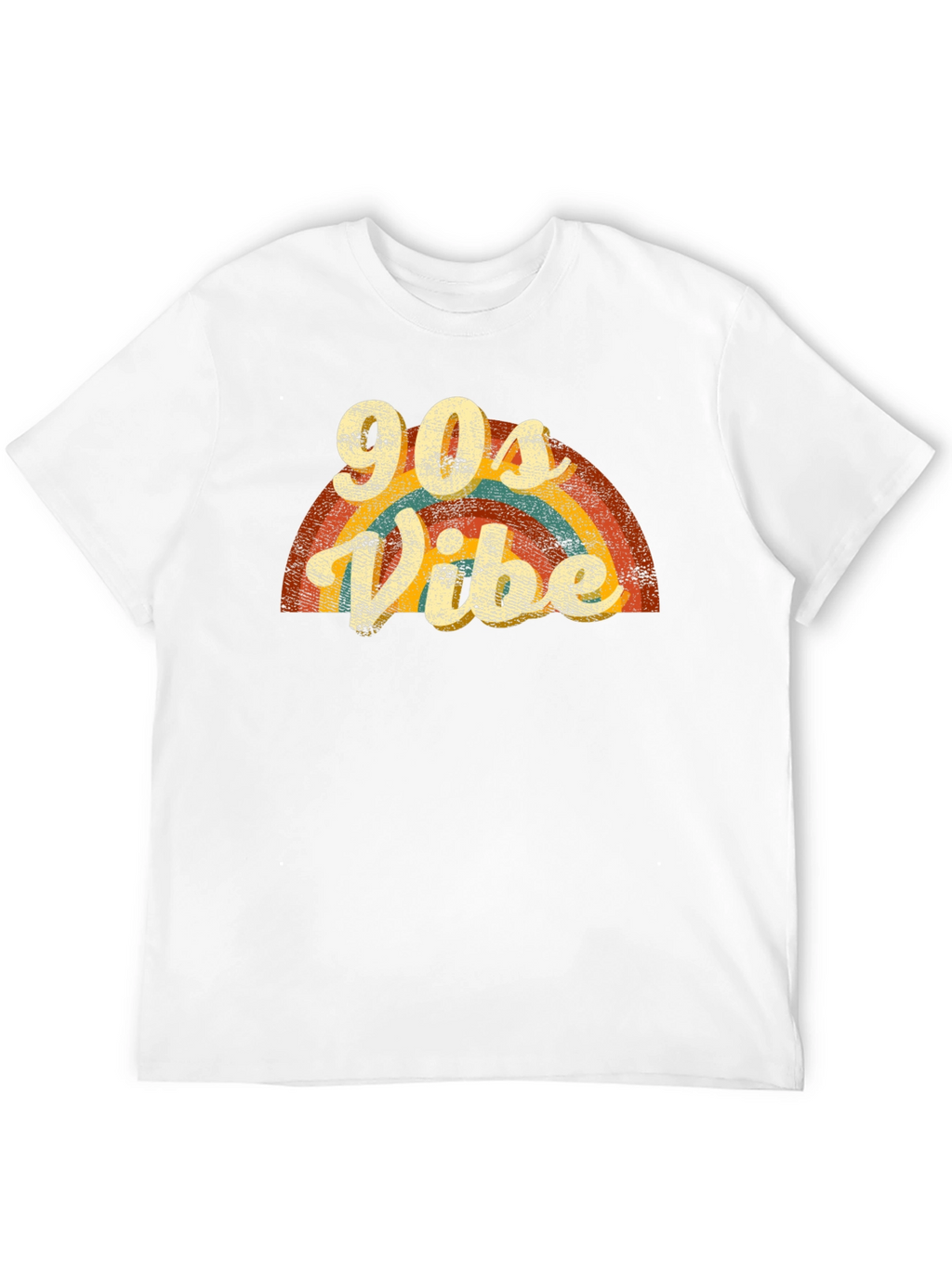 90s Vibe Retro Rainbow Graphic Tee