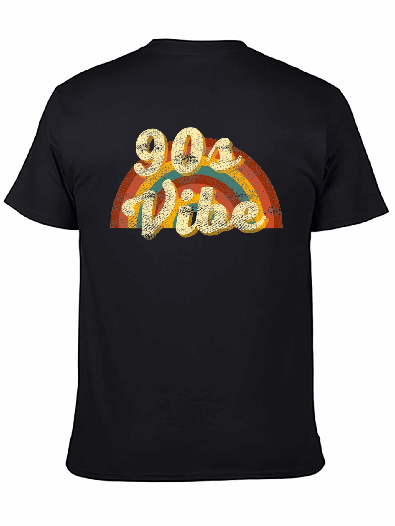 90s Vibe Retro Rainbow Graphic Tee