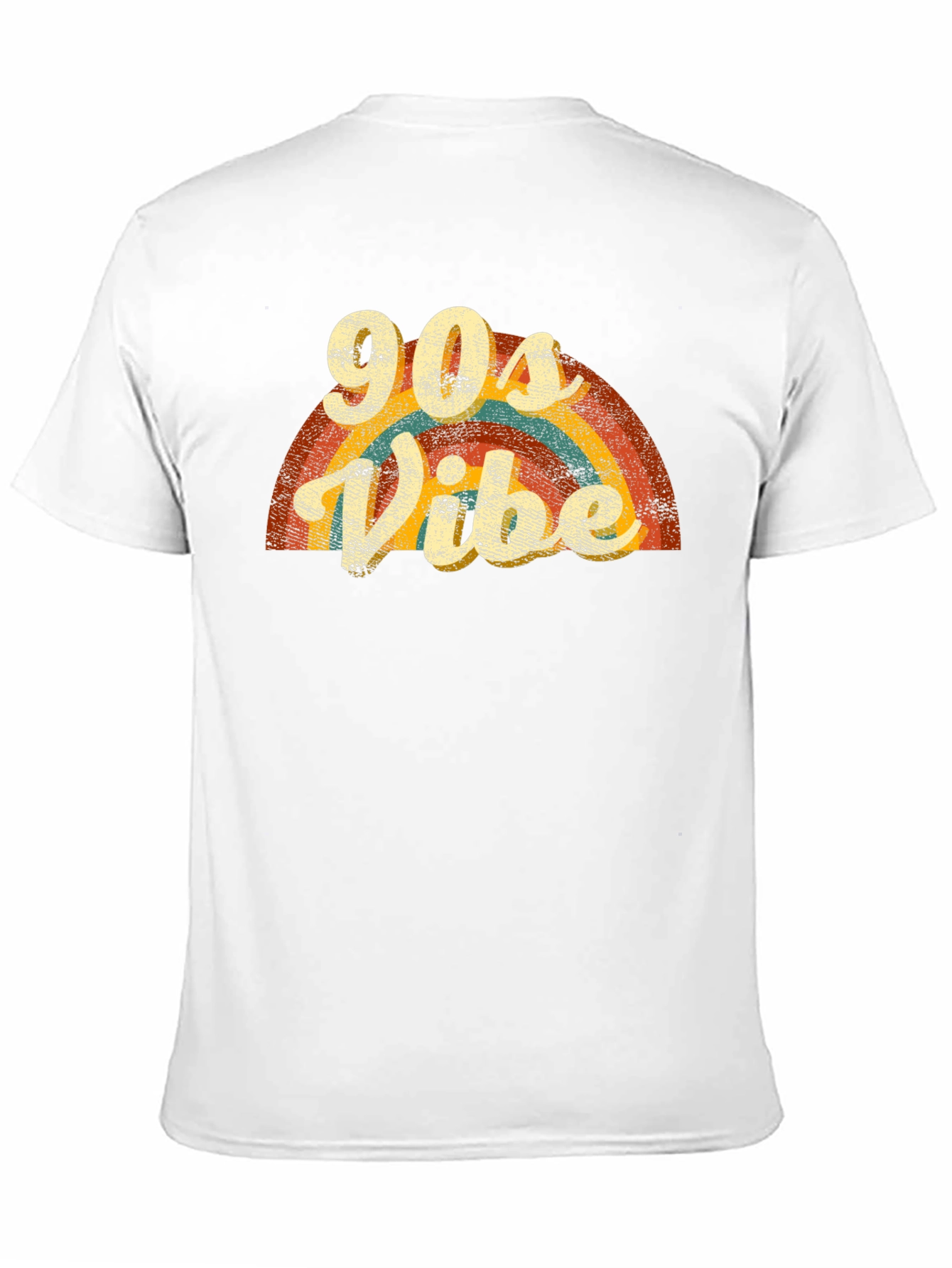 90s Vibe Retro Rainbow Graphic Tee