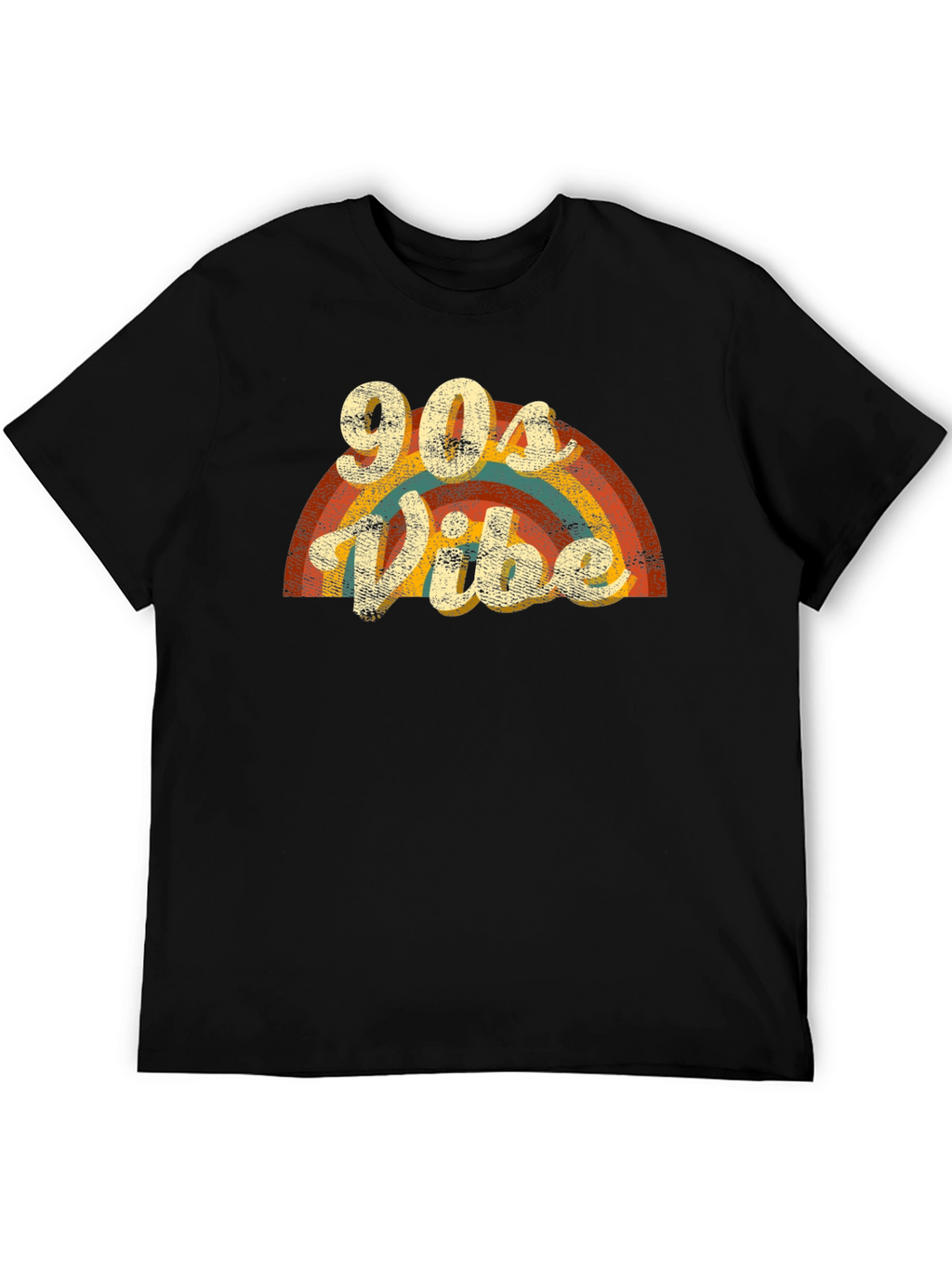 90s Vibe Retro Rainbow Graphic Tee